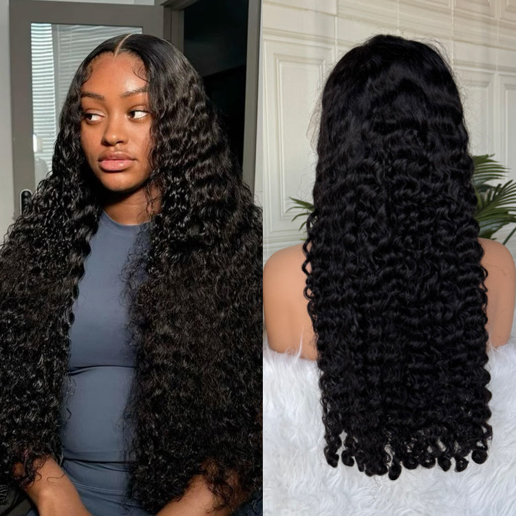 13x4 Transparent Lace Burmese Curly Wig Natural Hairline