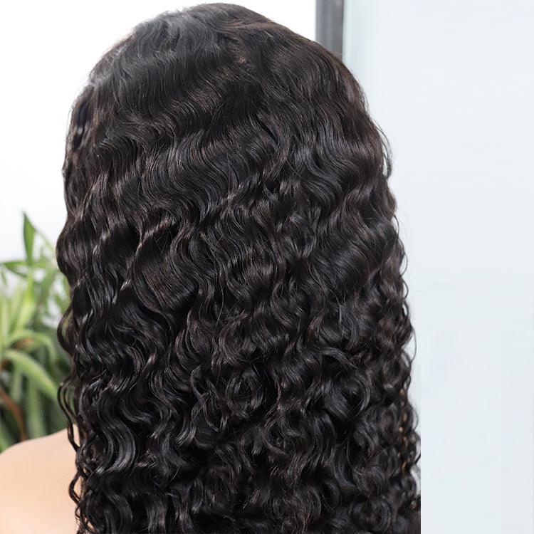 13x4 Transparent Lace Burmese Curly Wig Natural Hairline