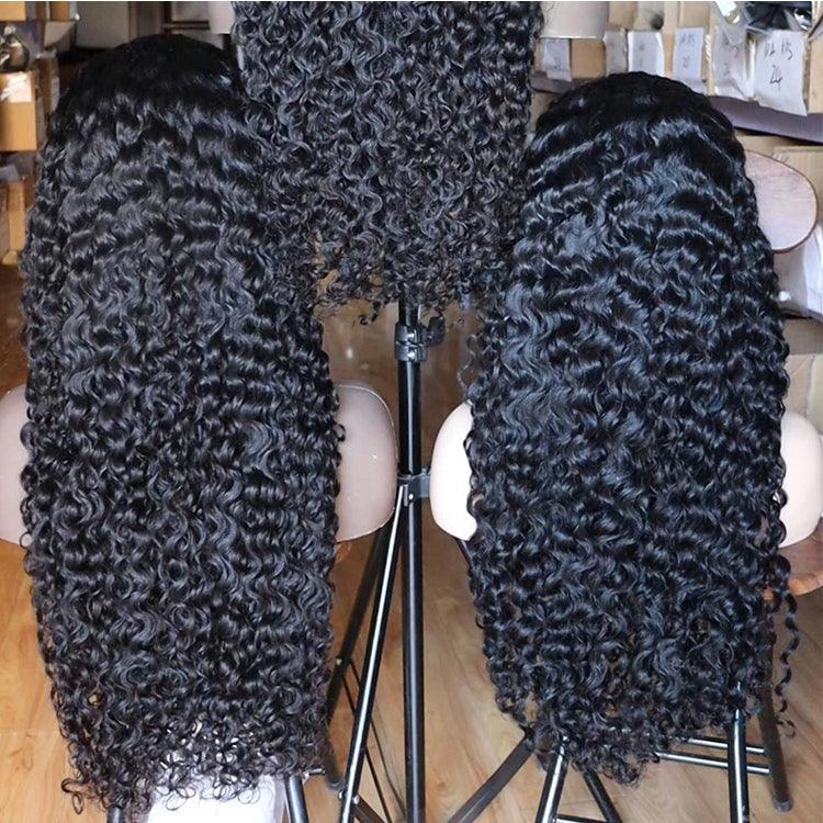 13x4 Transparent Lace Burmese Curly Wig Natural Hairline
