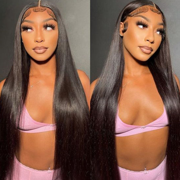 13x4 Transparent Lace Loose Wave Wig Natural Hairline